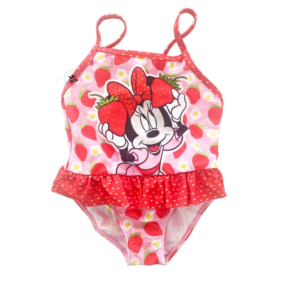 Costume intero "Minnie strawberry" rosso