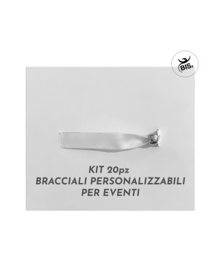 20 pezzi braccialetti in tessuto