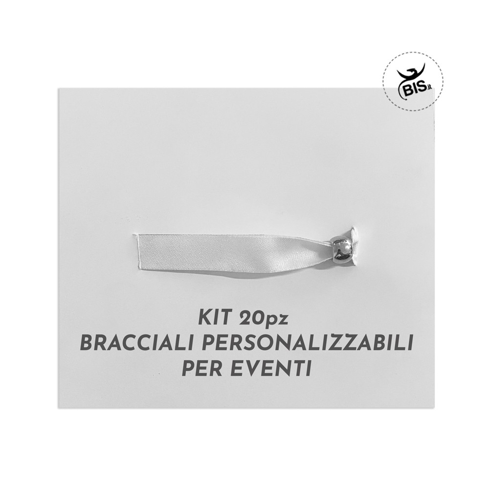 20 pezzi braccialetti in tessuto