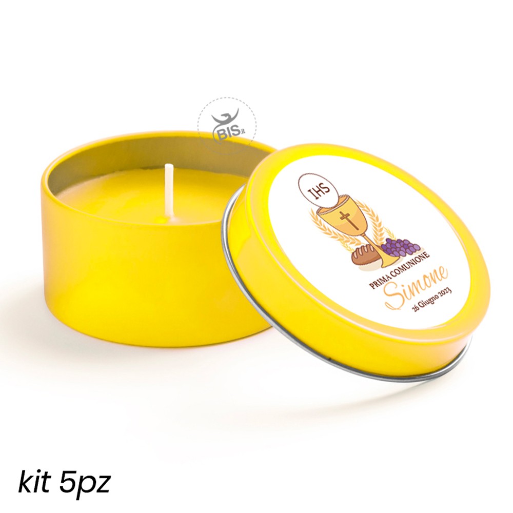candele profumate "Linea Classic"  giallo