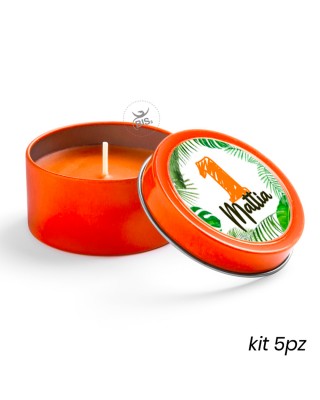 candele profumate "Linea Safari" arancione