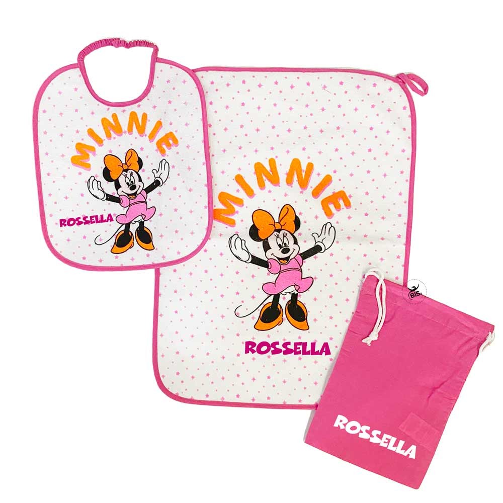 Kit Asilo plastificato "Minnie" fuxia