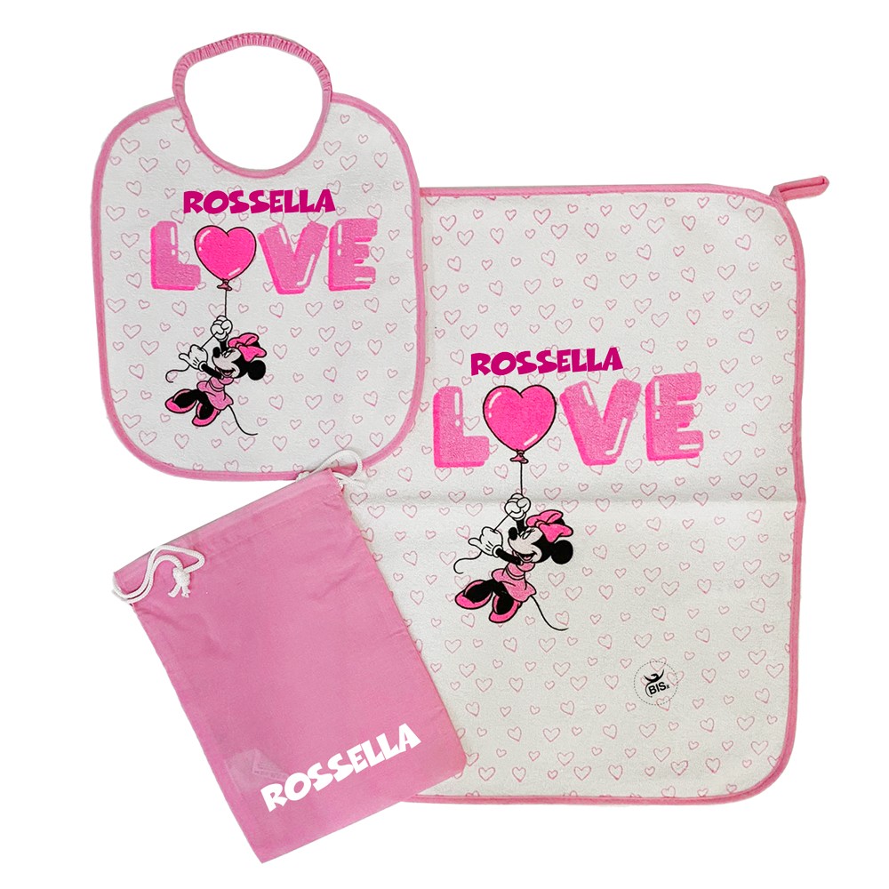 Kit Asilo plastificato "Minnie" rosa