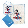 Kit Asilo plastificato "Mickey" azzurro