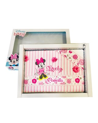 Set lenzuola "Lovely Minnie" rosa