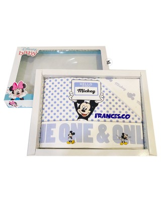 Set lenzuola "Hello Mickey" bianco