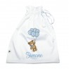 Sacchetto primo cambio "Teddy collection" azzurro