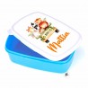 "Monsters" print lunch and snack box, customizable with name