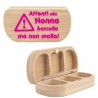 copy of Porta pillole in bambù "La vita è più bella insieme a te Nonno"