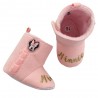 Winter shoes with socks and flower-line decorations