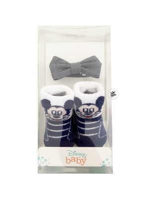 Set disney calzini e papillon "Mickey Mouse" blu