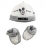 Kit cappellino e babbucce neonato "Mickey Mouse"