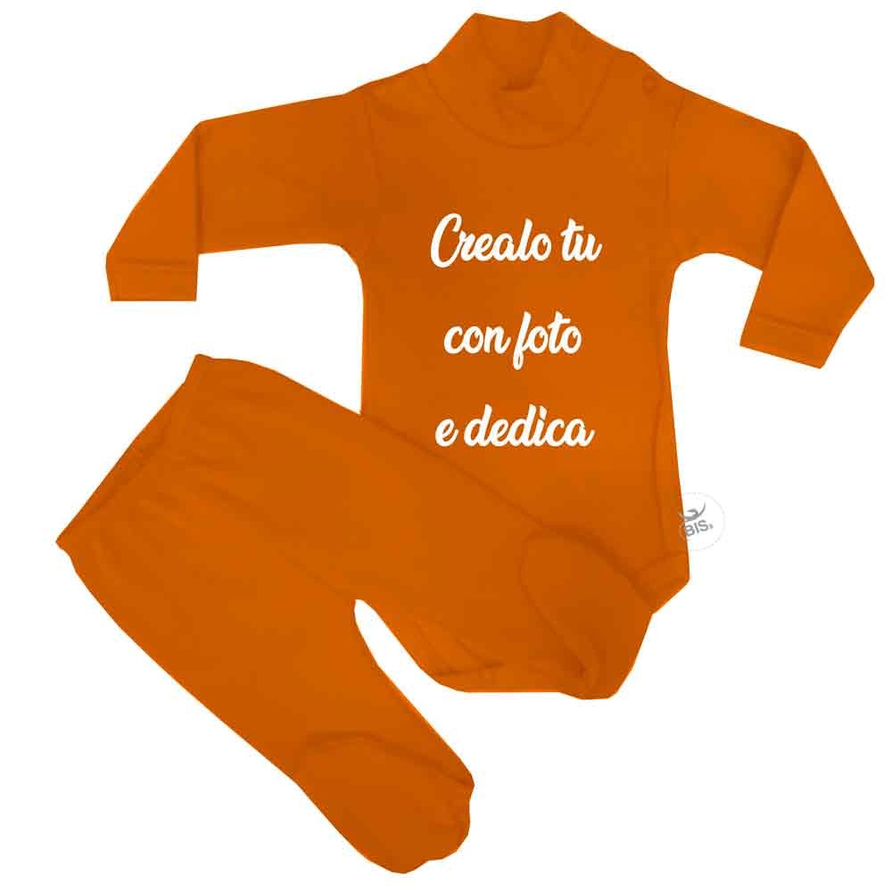 Set body lupetto e ghettine arancione