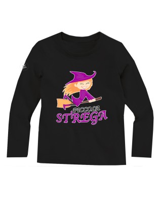 t-shirt bimba piccola strega hallowen