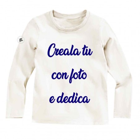 maglietta bimbo manica lunga personalizzabile