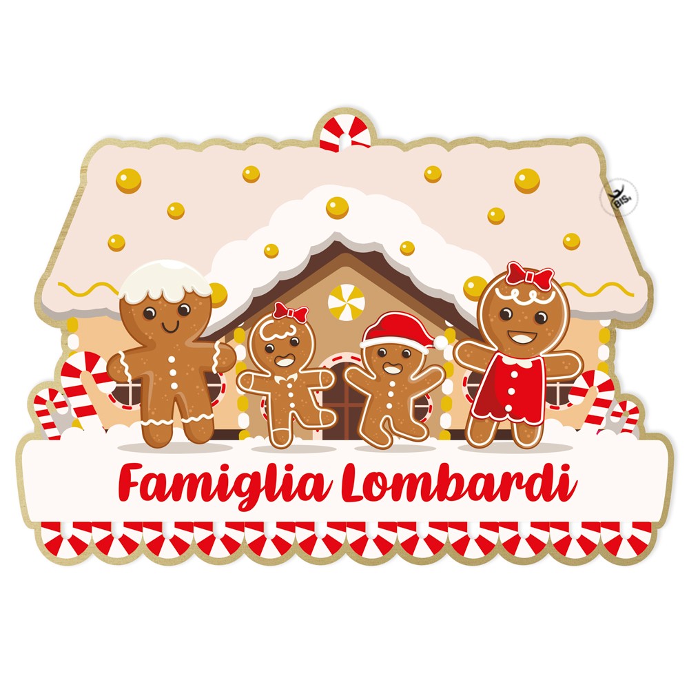 Fuoriporta in legno natalizio da personalizzare