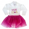 Newborn Tutu Dress tulle skirt, "little mouse" + Name