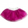 Gonna in tulle glitterato fuxia