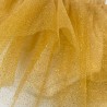 Gonna in tulle glitterato oro
