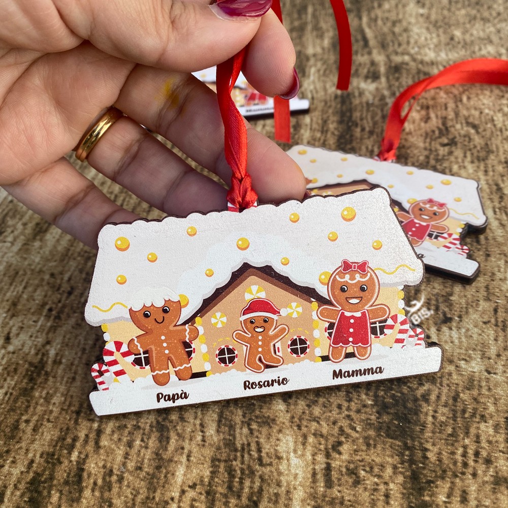 Calendario Dell'Avvento Artemio In Legno – Casa Di Marzapane – Decorazione Natalizia 33x26x23 Cm