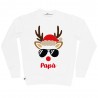 Customized Christmas Men's Sweatshirt Little Mouse+Name