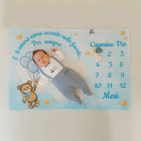 Personalized Month Anniversary Fleece blanket