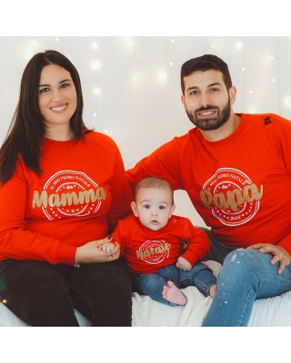 felpe famiglia il nostro primo natale da mamma e papà