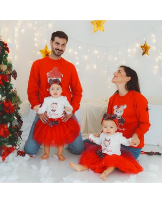 foto natalizie famiglia con gemelli