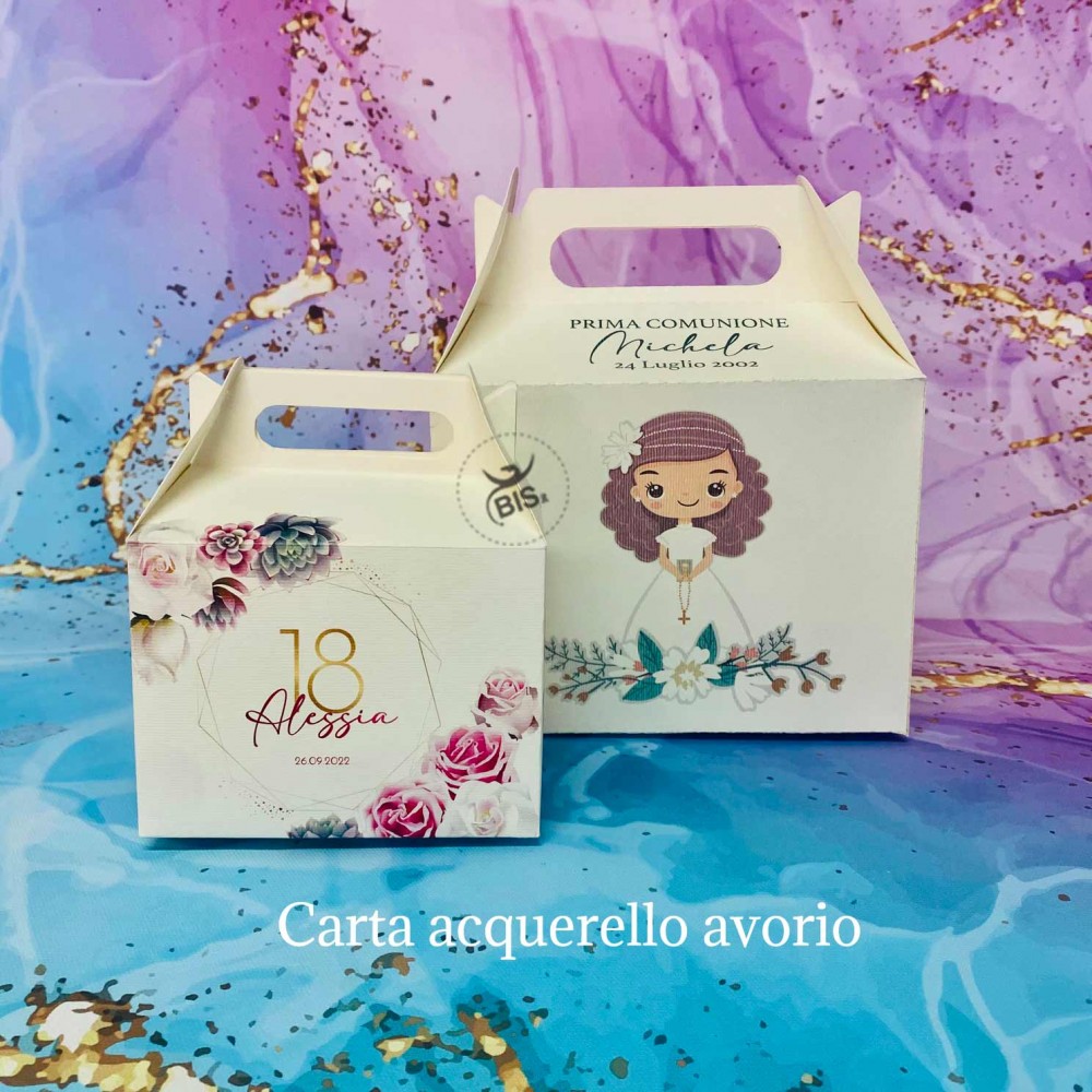 bauletto acquerello avorio