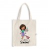 Customizable shopper bag with dedication for the teacher