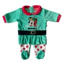 Tutina natalizia in ciniglia "Minnie Elfa"