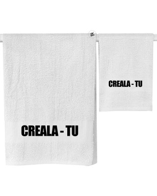 Coppia asciugamani da personalizzare