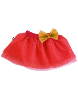Red Organza tutu skirt with...