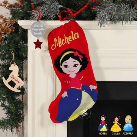 Calza Befana in panno "Principesse"
