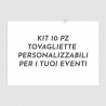 Kit 10 tovagliette monouso da personalizzare