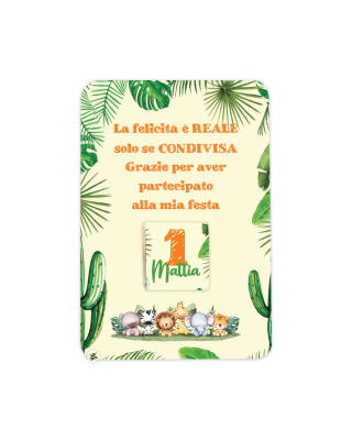 Kit 10 pz. Cioccolatini "Linea Safari"