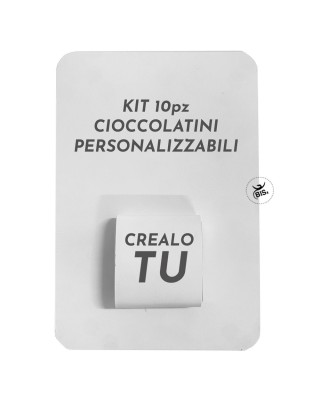 Kit 10 pz. Cioccolatini da personalizzare