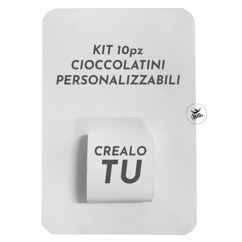 Kit 10 pz. Cioccolatini da personalizzare