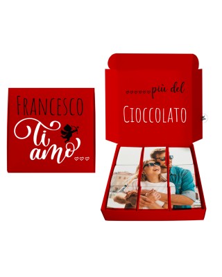 Scatola porta cioccolatini "Ti amo"