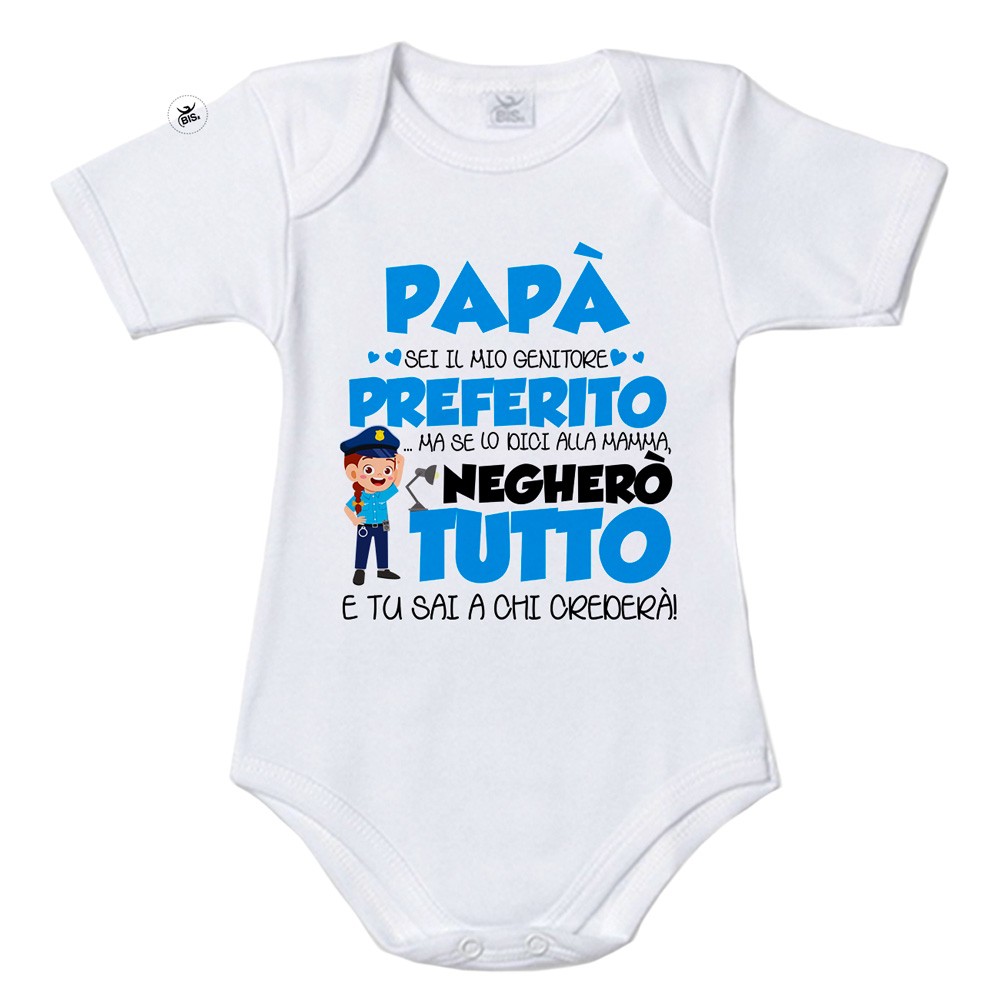 Body neonato/a "Papà genitore preferito"