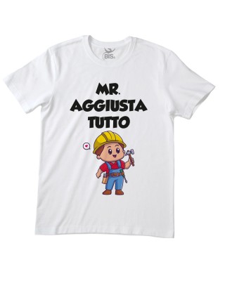 T-shirt uomo mezza manica "Mr aggiusta tutto"