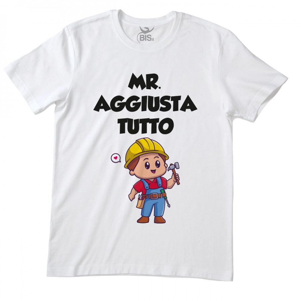 T-shirt uomo mezza manica "Mr aggiusta tutto"