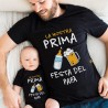 coordinato t-shirt body la nostra prima festa del papà