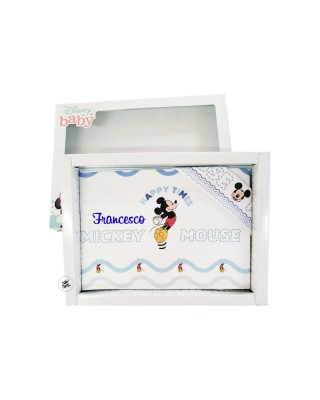 Set lenzuola "Mickey mouse Happy times" azzurro