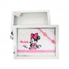 Set lenzuola "Minnie flake" con fiocco fuxia