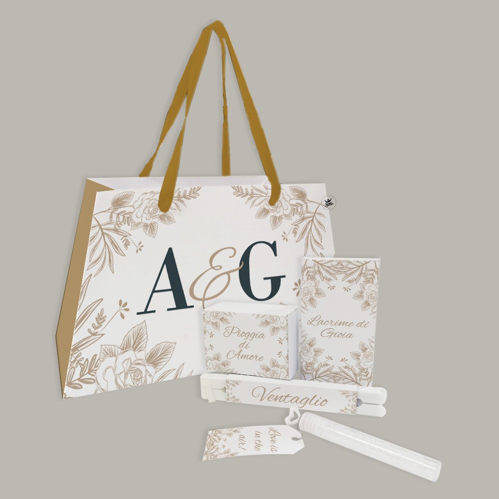 Wedding Bag con accessori Linea Parigi da personalizzare