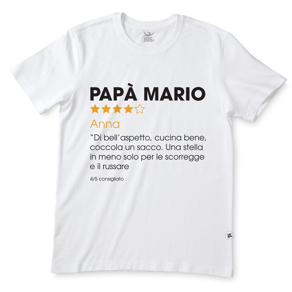 T-shirt uomo "Recensione Papà"