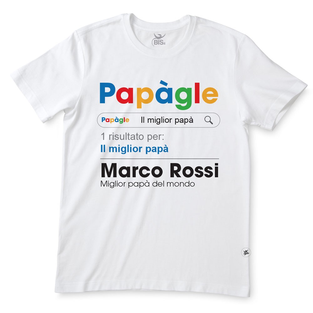 T-shirt uomo "Papàgle" da personalizzare