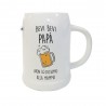 Boccale birra in ceramica "Bevi bevi Papà non lo diciamo alla Mamma"