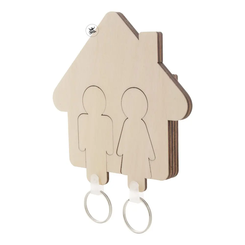 Omini Man Key Chain Personalized Wooden Key Case Holder
